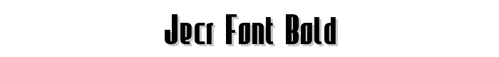 JECR%20Font%20Bold font