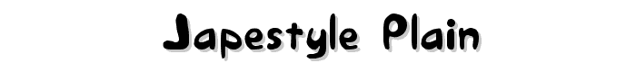 Japestyle%20Plain font