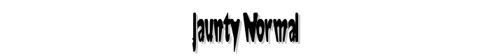 Jaunty%20Normal font