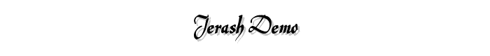 Jerash%20Demo font