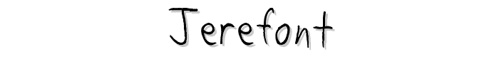 Jerefont font