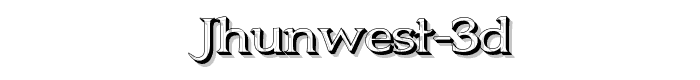 Jhunwest%203D font