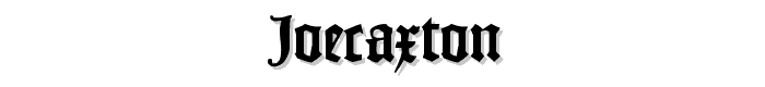 JoeCaxton font