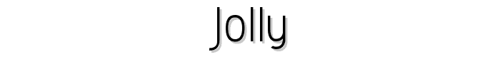 Jolly font