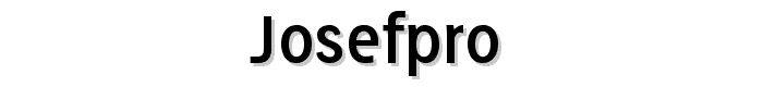 JosefPro font