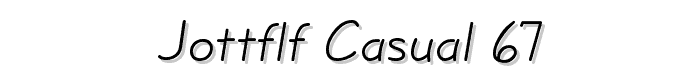 JottFLF-Casual.67 font