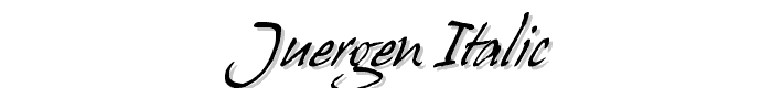 Juergen%20Italic font