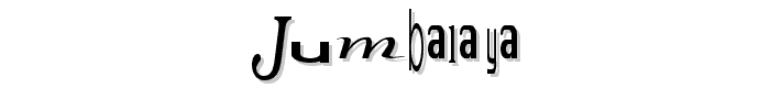 Jumbalaya font