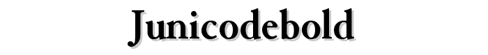 JunicodeBold font