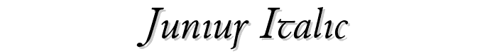 Junius%20Italic font