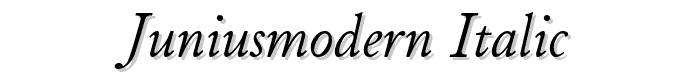 JuniusModern%20Italic font