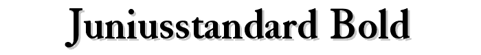 JuniusStandard%20Bold font