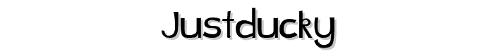 JustDucky font