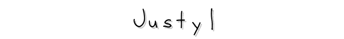 Justy1 font