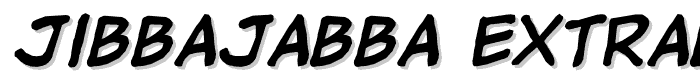 jibbajabba%20ExtraBold%20Italic font