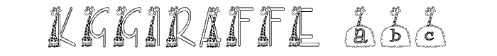 KGGIRAFFE font