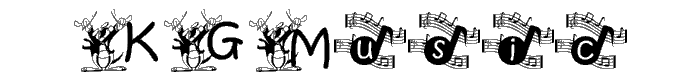 KGMUSIC1 font