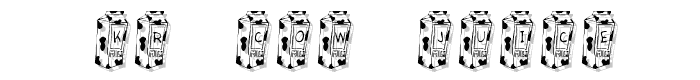 KR%20Cow%20Juice font