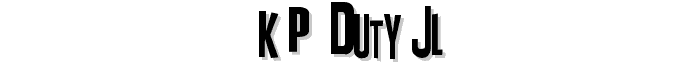 K.P.%20Duty%20JL font