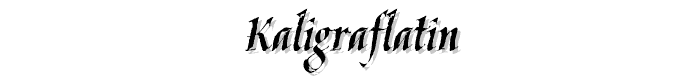 KaligrafLatin font