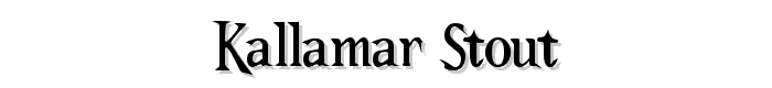 Kallamar%20Stout font