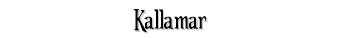 Kallamar font