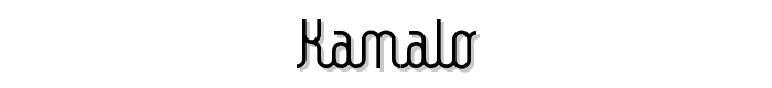 Kamalo font