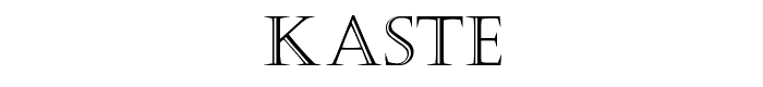 Kaste font