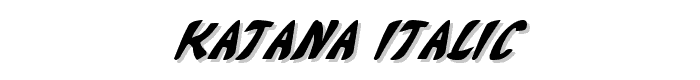 Katana%20Italic font