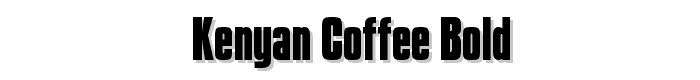 Kenyan%20Coffee%20Bold font