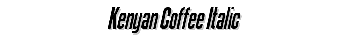 Kenyan%20Coffee%20Italic font