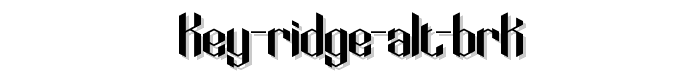 Key%20Ridge%20alt%20BRK font