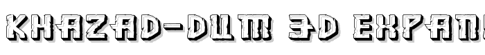 Khazad-Dum%203D%20Expanded font