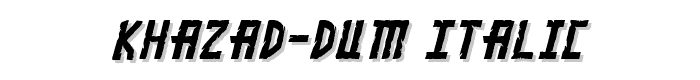 Khazad-Dum%20Italic font