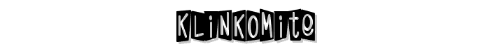 KlinkOMite font