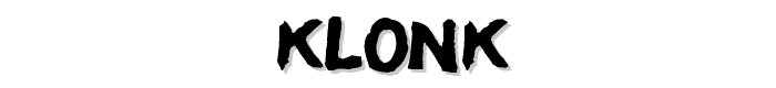 Klonk font