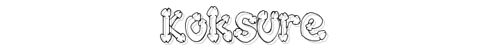 Koksure font