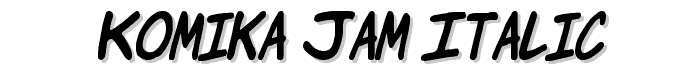 Komika%20Jam%20Italic font