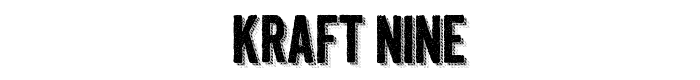 Kraft%20Nine font