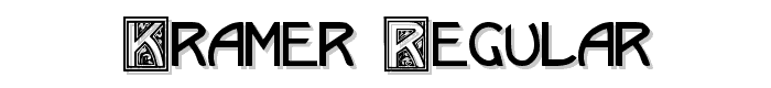 Kramer%20Regular font