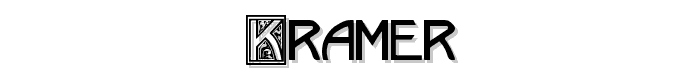 Kramer font