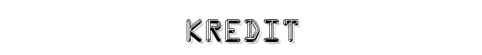 Kredit font