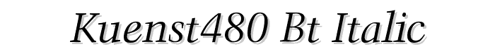 Kuenst480%20BT%20Italic font