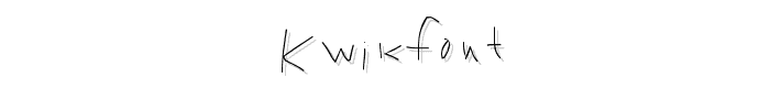 Kwikfont font