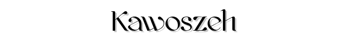 kawoszeh font