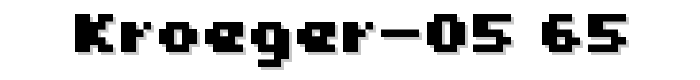 kroeger%2005_65 font