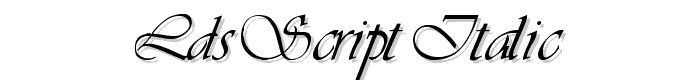 LDS%20Script%20Italic font