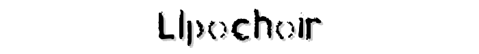 LLPochoir font