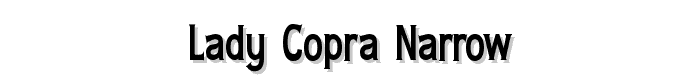 Lady%20Copra%20Narrow font