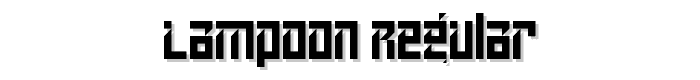 Lampoon%20Regular font